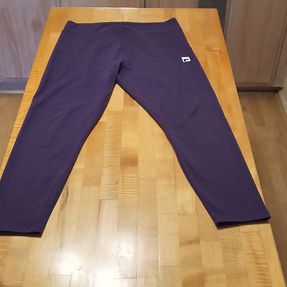 Fila Purple Retro Leggings Thick Jogger Material